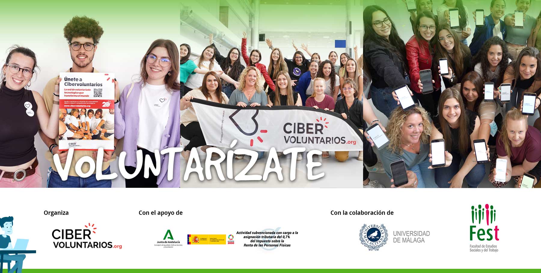 Estudiantes de la Universidad de Málaga se unen al voluntariado tecnológico